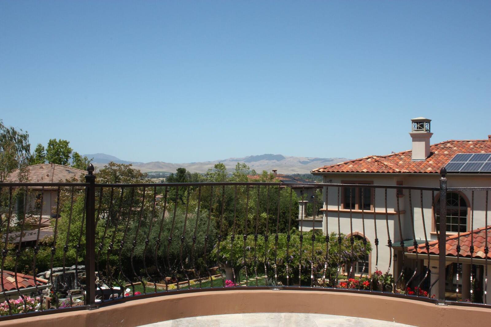 The upper panorama terrace overlooking the surrounding hills.